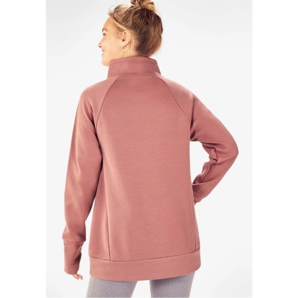 Fabletics Women’s Medium Dusty Rose Activewear, Mock Neck, Turtleneck Sweater - Picture 2 of 10